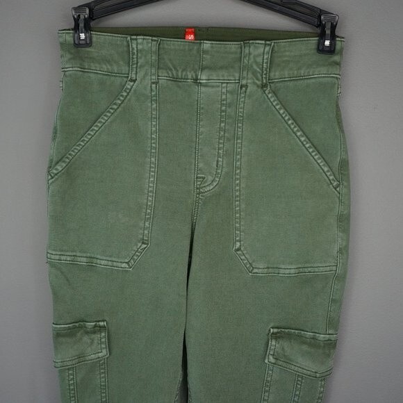 New Spanx Stretch Twill Ankle Cargo Pant in Soft Sage size S - Picture 5 of 16